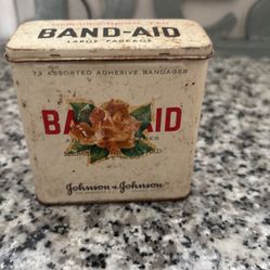 Vintage Metal Band-Aid Box