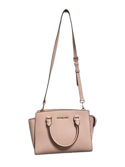 Michael Kors Beige Saffiano Leather Medium Selma Tote