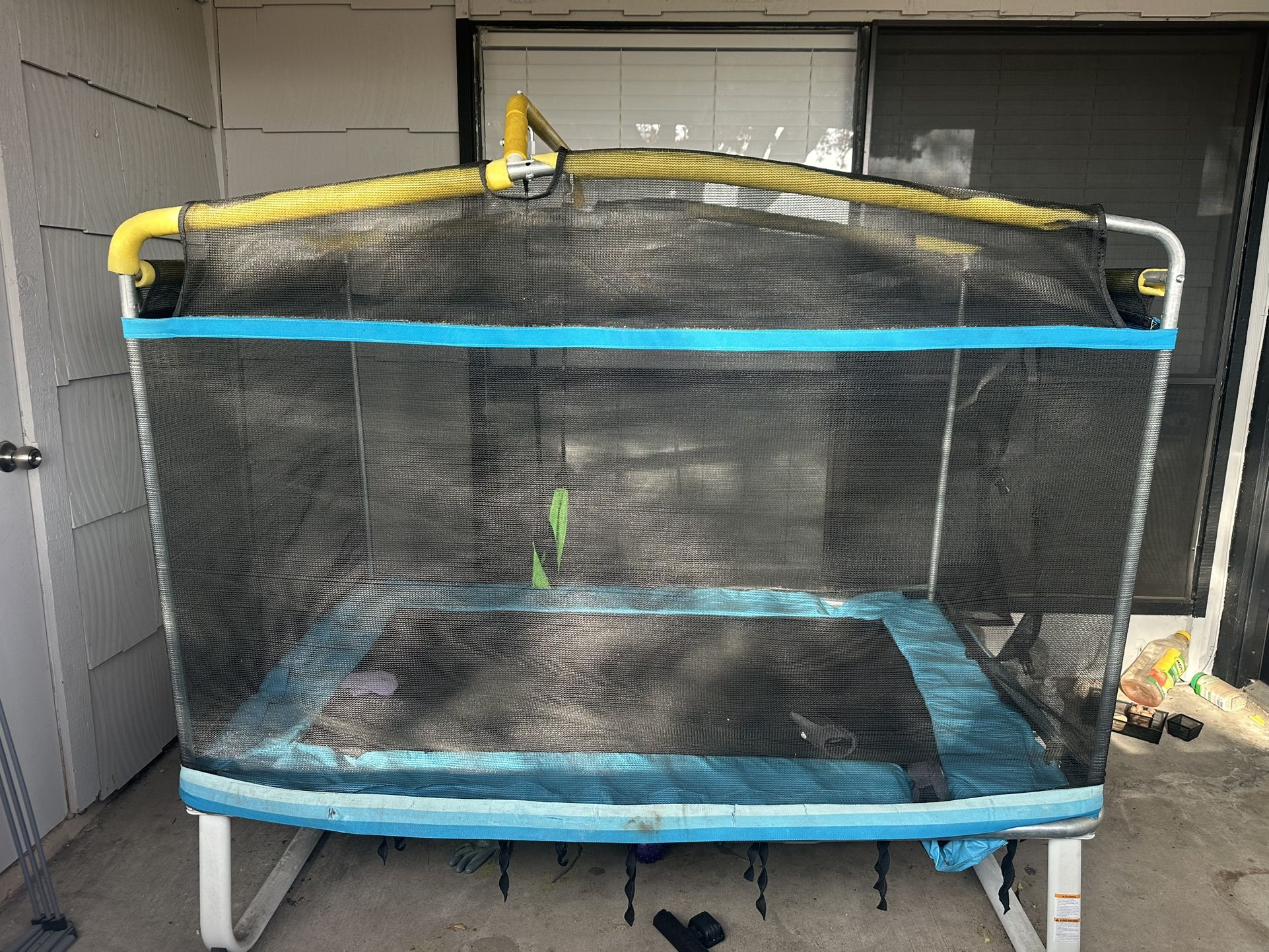 Small Trampoline W/ Net & Swing