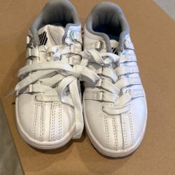 Kids New Kswiss White Leather Sneakers Size 11