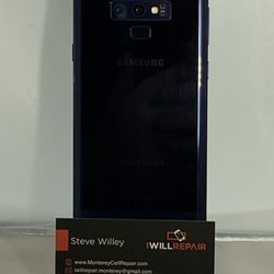 Samsung Note 9 Blue 128GB Unlocked w/Accessories $375