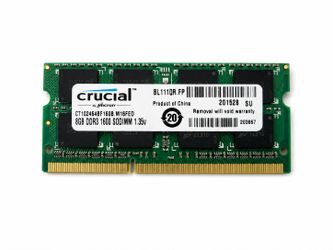 Crucial 8GB DDR3 1600 Laptop RAM