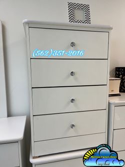 Four drawer white Diamond dresser cajonera Comoda chest