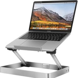 Laptop Stand, Portable Notebook Stand, Ergonomic Computer Stand, Aluminum Computer Riser, Metal Laptop Stand for Desk, Compatible with 10-17.3 Inches 