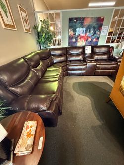 Brand New Power Reclining Sectional in Brown or Grey