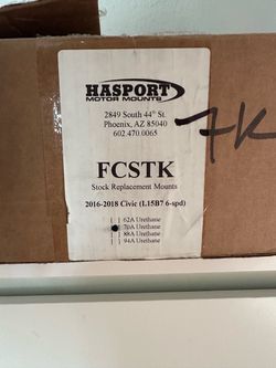 Hasport motor mounts (10th gen civic)