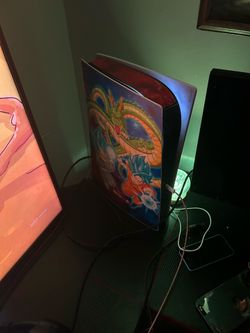 PS5 and Monitor