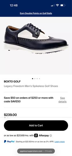 Legacy Freedom Men's Spikeless Golf Shoes