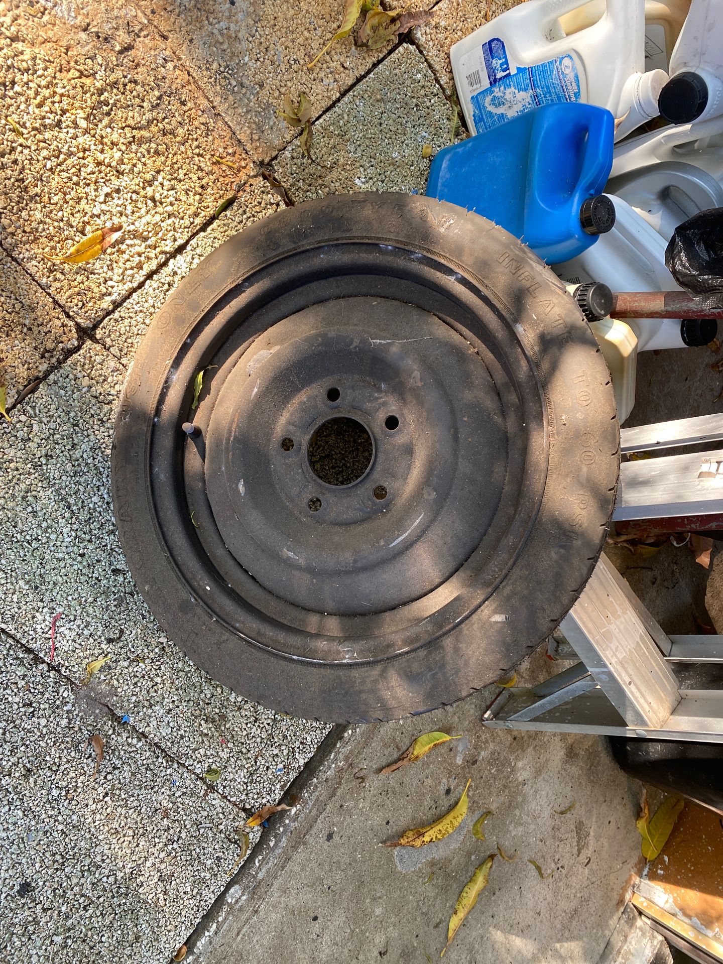 Spare tire and rim