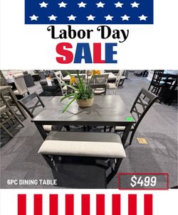 6 PC DINING TABLE