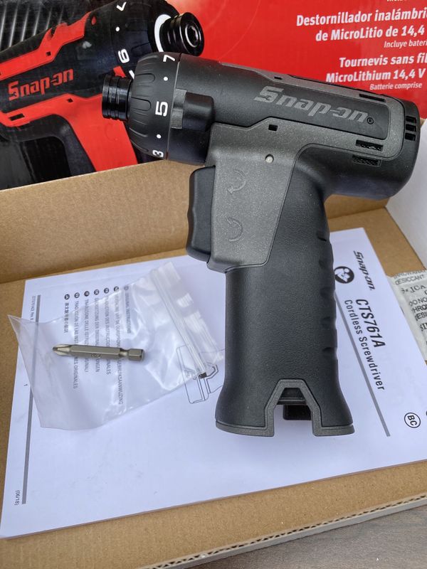Snap On 14.4 V 1/4" Hex MicroLithium Cordless Screwdriver (((( 200