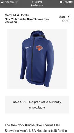 New York Knicks Nike Therma Flex Showtime