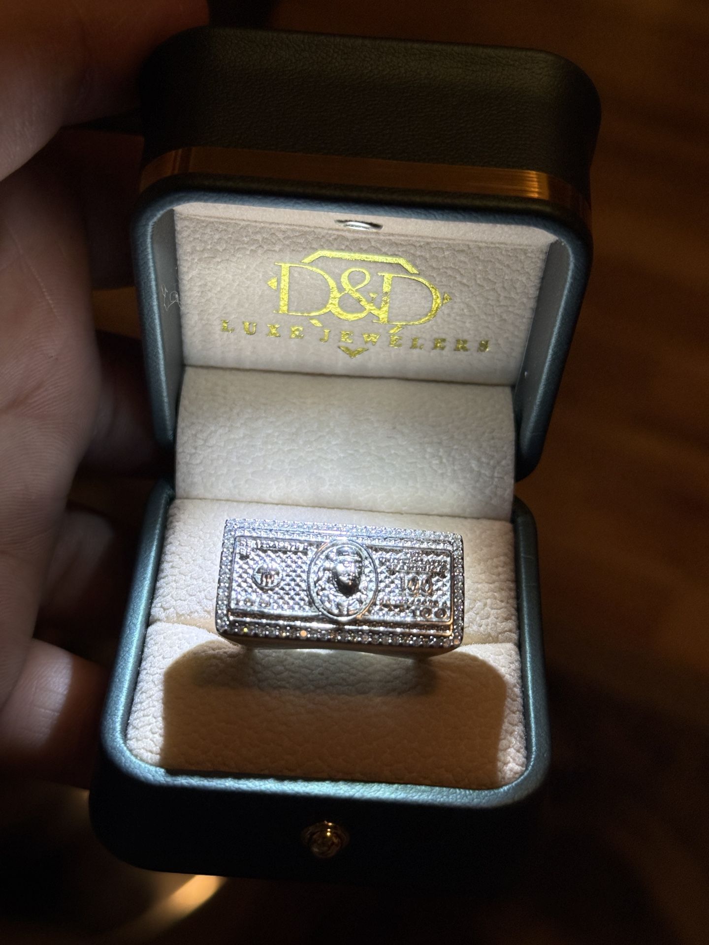Silver 100 Bill Ring 