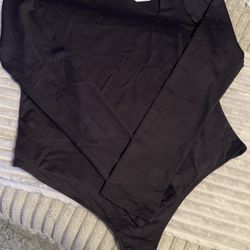Forever 21 Black Long Sleeve Bodysuit