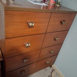 Dresser 4 Deep Drawers Solid Wood