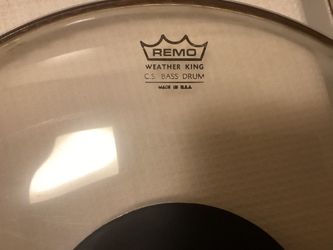 Remo 18” Bass Drum Heads (10 In All) Selling Individually
