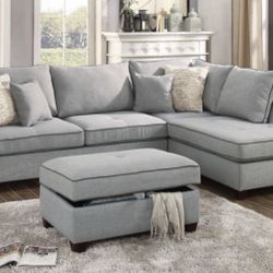 Sectional Sofa + Ottoman