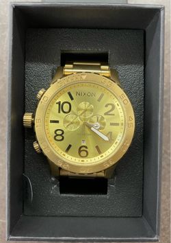 NIXON 51-30 Chrono 300M All Gold Stainless Steel Watch – Japanese Quartz