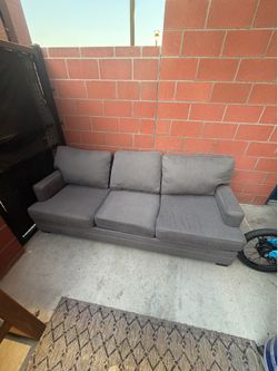 3 person grey couch
