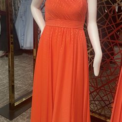 New Beautiful Orange Dress