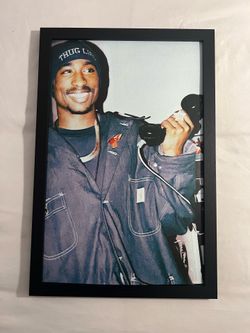 11”x17” Framed Tupac ‘Telephone’ Poster - White Or Black Frame