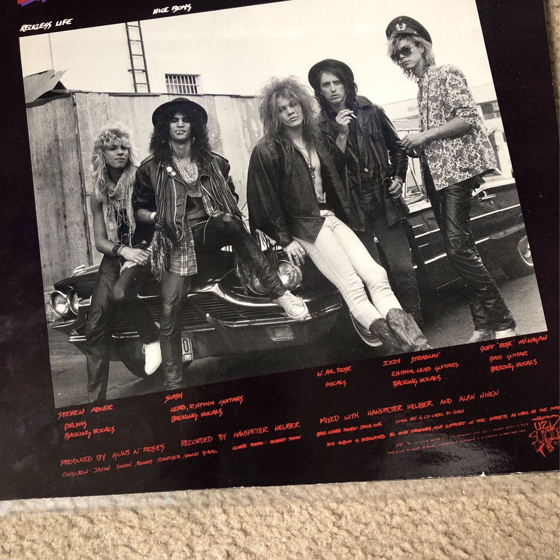 GUNS N' ROSES LIVE?!? LIKE A SUICIDE Vintage GUNS 'N ROSES Live