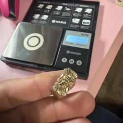 14k Solid Nugget Ring Size 9
