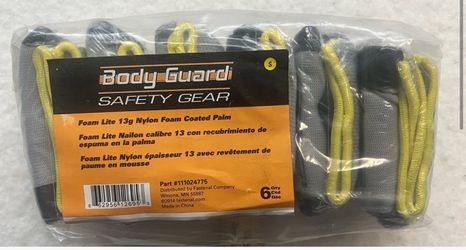 6 Pairs of Body Guard Safety Gear Work Gloves (S/Small) New