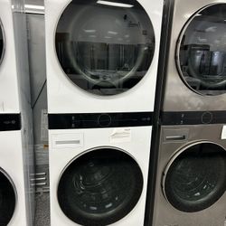 LG WASHTOWER ThinkQ WASHER AND GAS DRYER COMBO STACKABLE BRAND NEW OPEN BOX!!!!