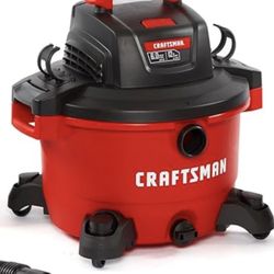 CRAFTSMAN CMXEVBE17594 12 Gallon 6.0 Peak HP Wet Dry Vac, Portable Shop Vacuum Wet and Dry with Filter, Dust Bag, Hose and Attachments for Home Projec
