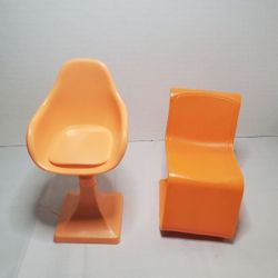 2 Vintage Mattel Dolls Chairs