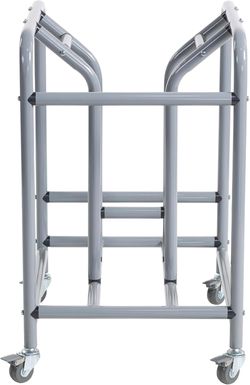 ECR4Kids The Surf Storage Rack, Stores 10 Portable Lap Desks, Flexible Seating, Silver#1632VR5