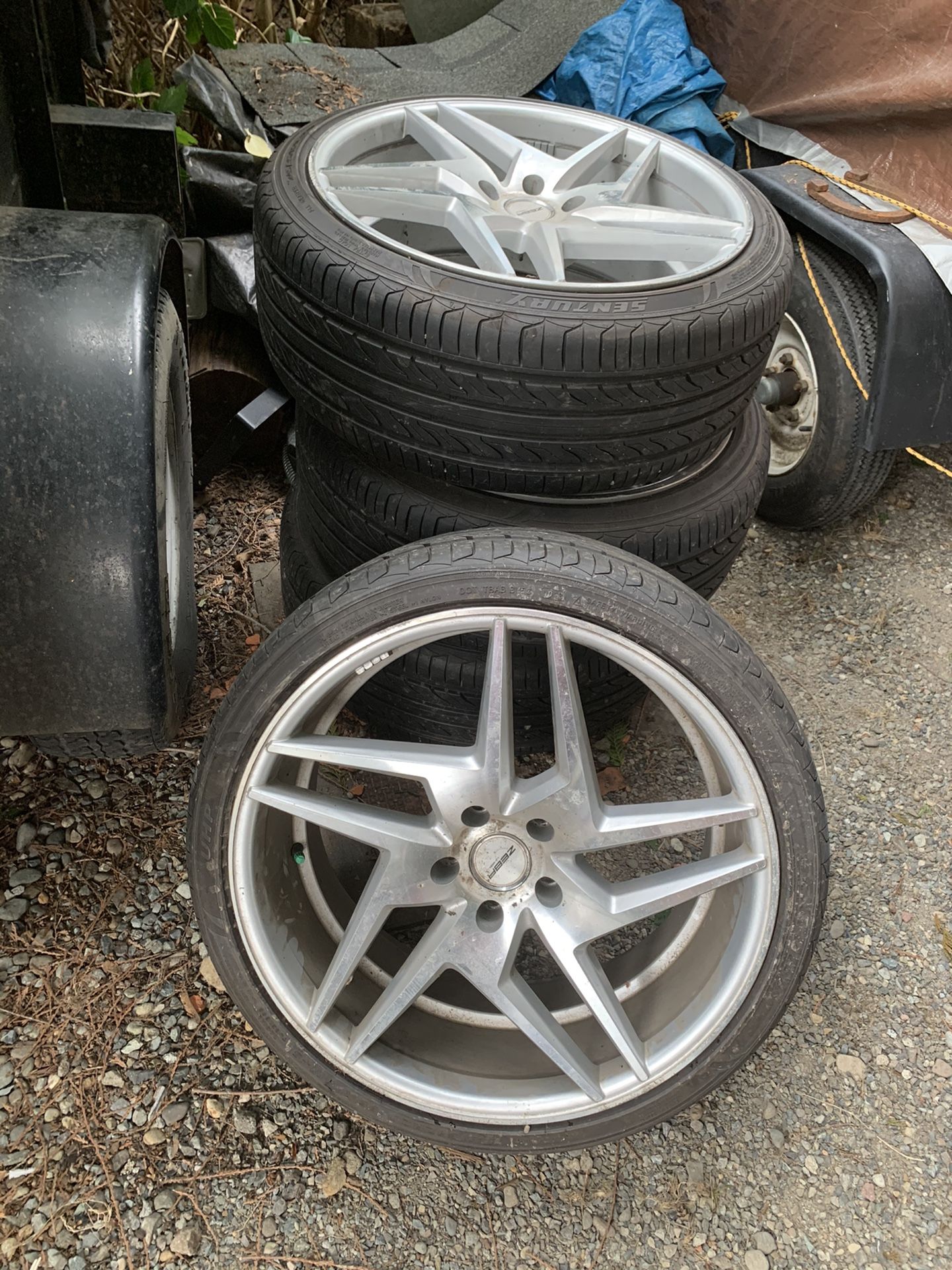 Tires and rims for sale ZEBRA aluminum wheels