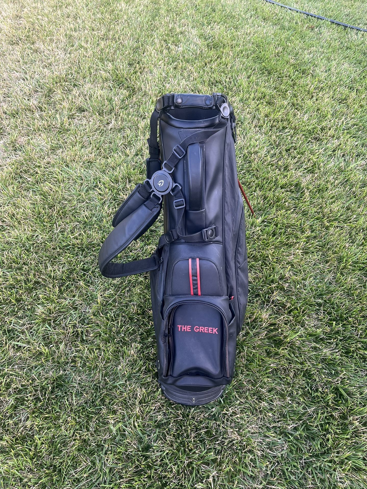 Vessel Golf 14 Way Golf Bag Black With Red Accents