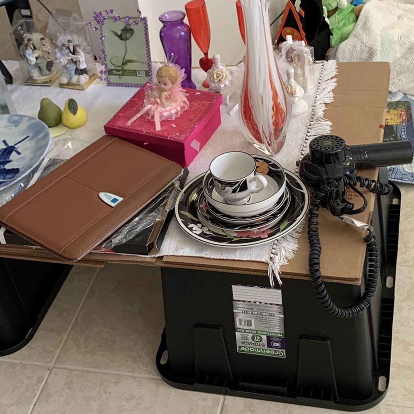 pillows, vases, center pieces, home decor, outdoor lights, cooler and much more