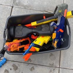 Nerf Guns And Hoverboard Without Charger 