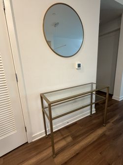  * Negotiable Price* Modern Glass Console Table (Must Sell Fast!) 