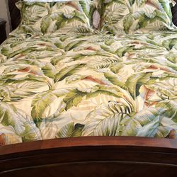 Tommy Bahama Comforter Set With Two Shams King Size 