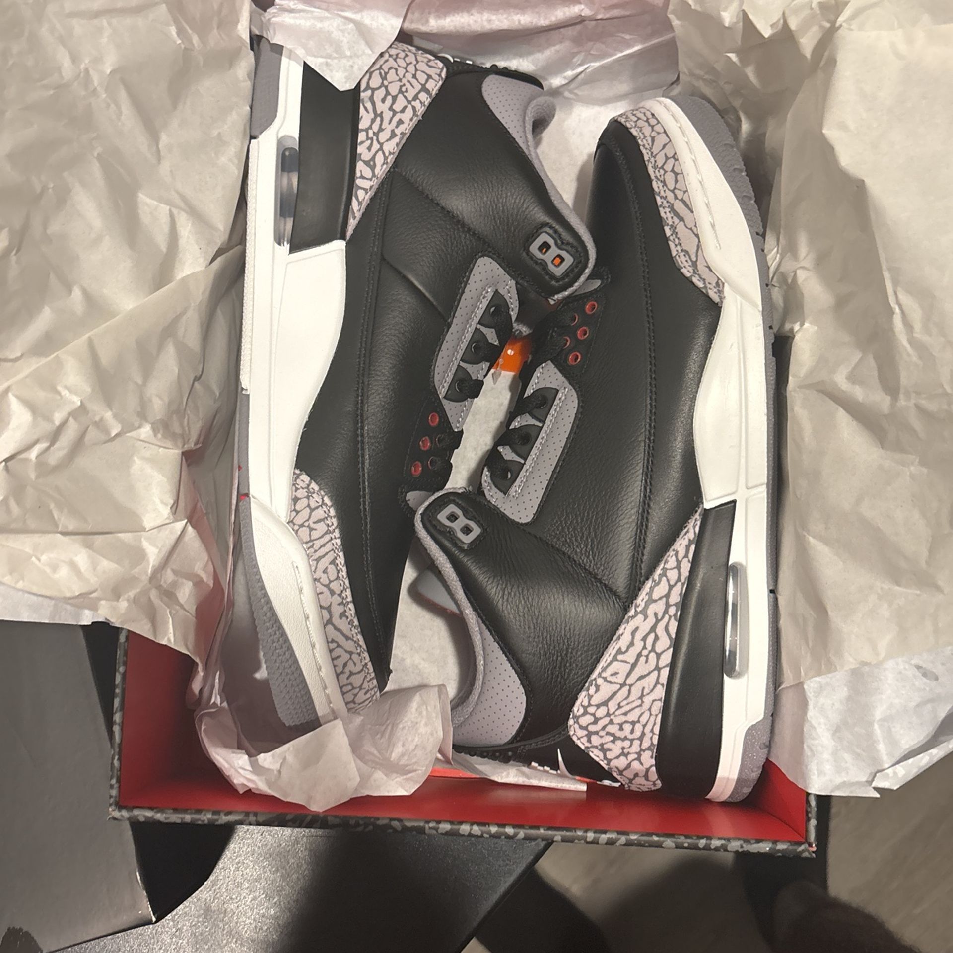 Black Cement 3s Size 11.5