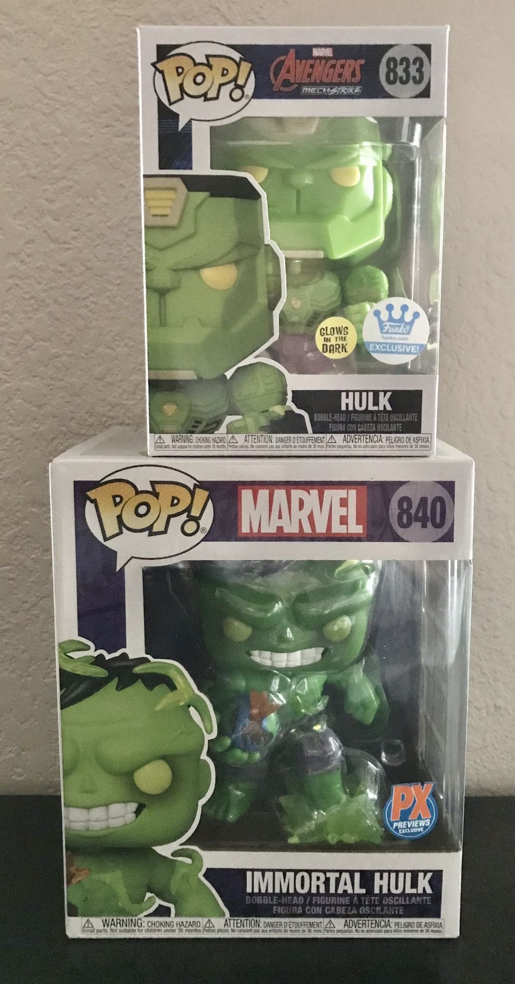 Funko POP! HULK GLOW Marvel Avengers  Funko Shop Exclusive NEW!