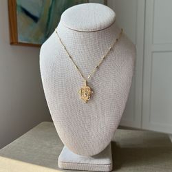 Queen Bee Medallion Necklace ( firm on price )