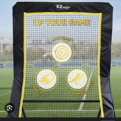 Lacrosse Rebounder for Backyard 5x7 Feet Baseball Rebounder Volleyball Rebounder - Lacrosse Ball Pitchback, Throwback, Bounce Back Training Wall [Carr