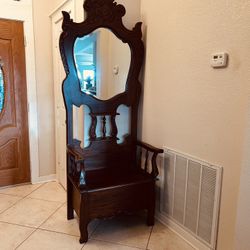 Antique Chair And Mirror
