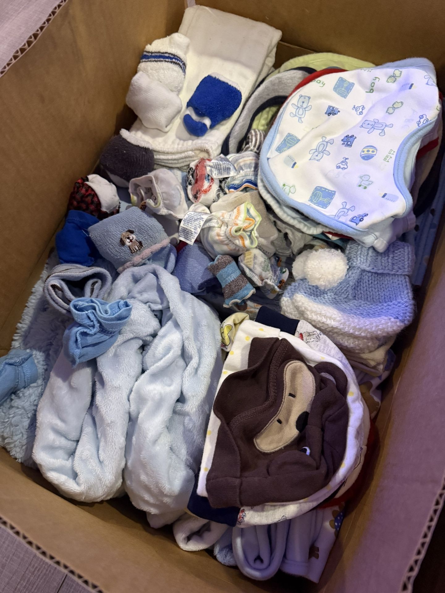 Box Full Of Baby Boy Stuff