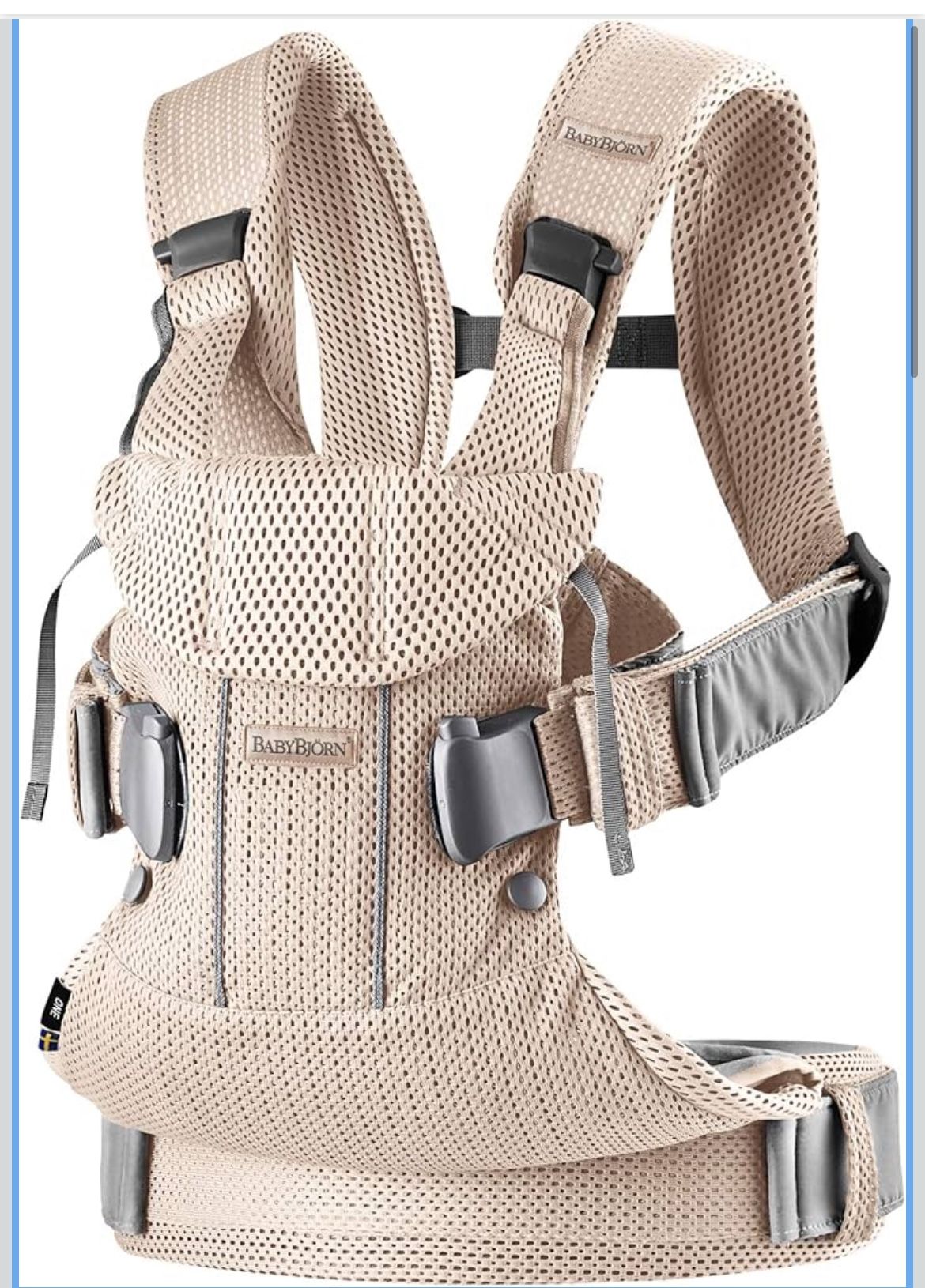 BABYBJÖRN Baby Carrier One Air, 3D Mesh, Pearly Pink