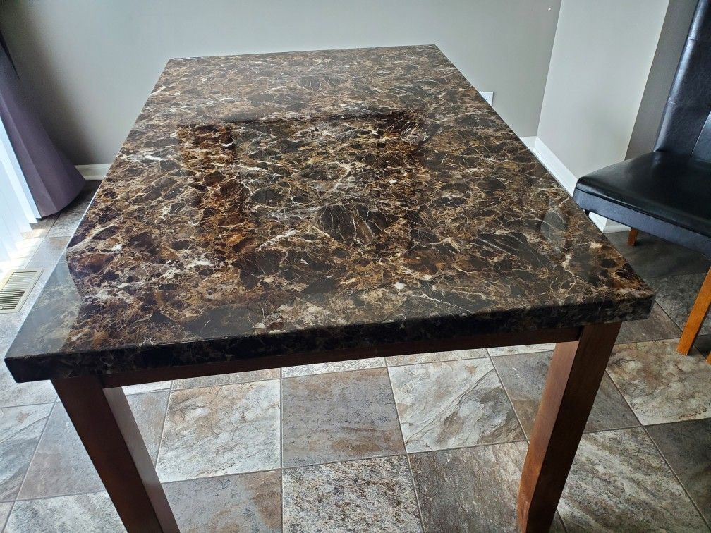 Brown Dining Room Table With 6 Chairs