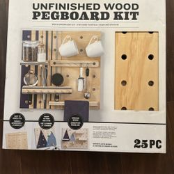 Wood Pegboard Kit