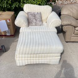 Accent Chair and Ottoman