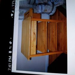 Light Wood Kitchen Utility Table