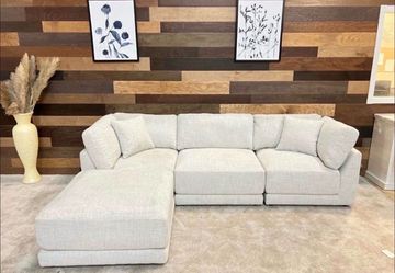 Dayna 4-Piece Fabric Modular Sectional